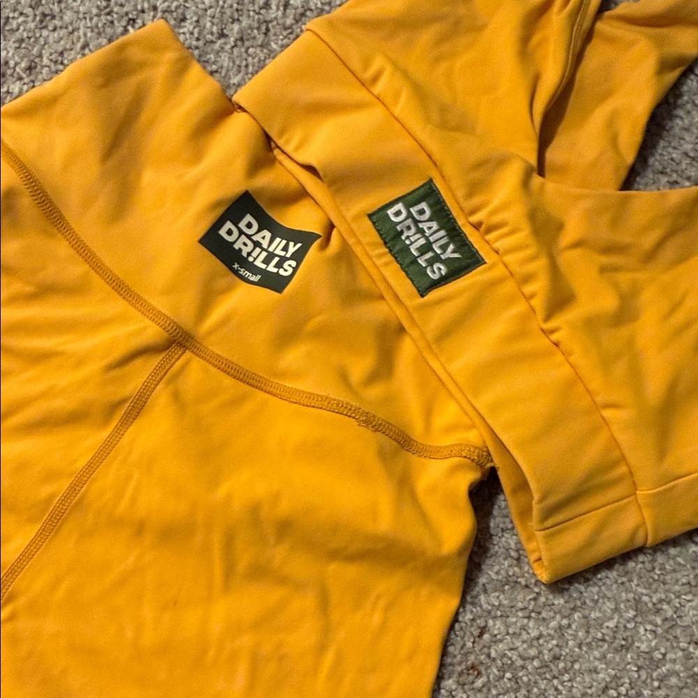 Daily Drills Mustard Activewear Ensemble